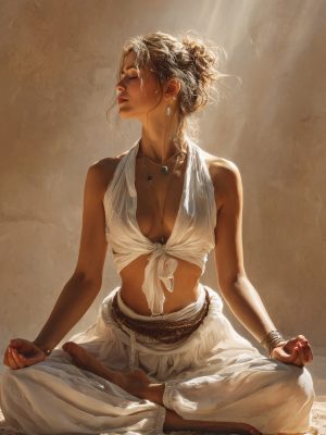 Femme qui médite